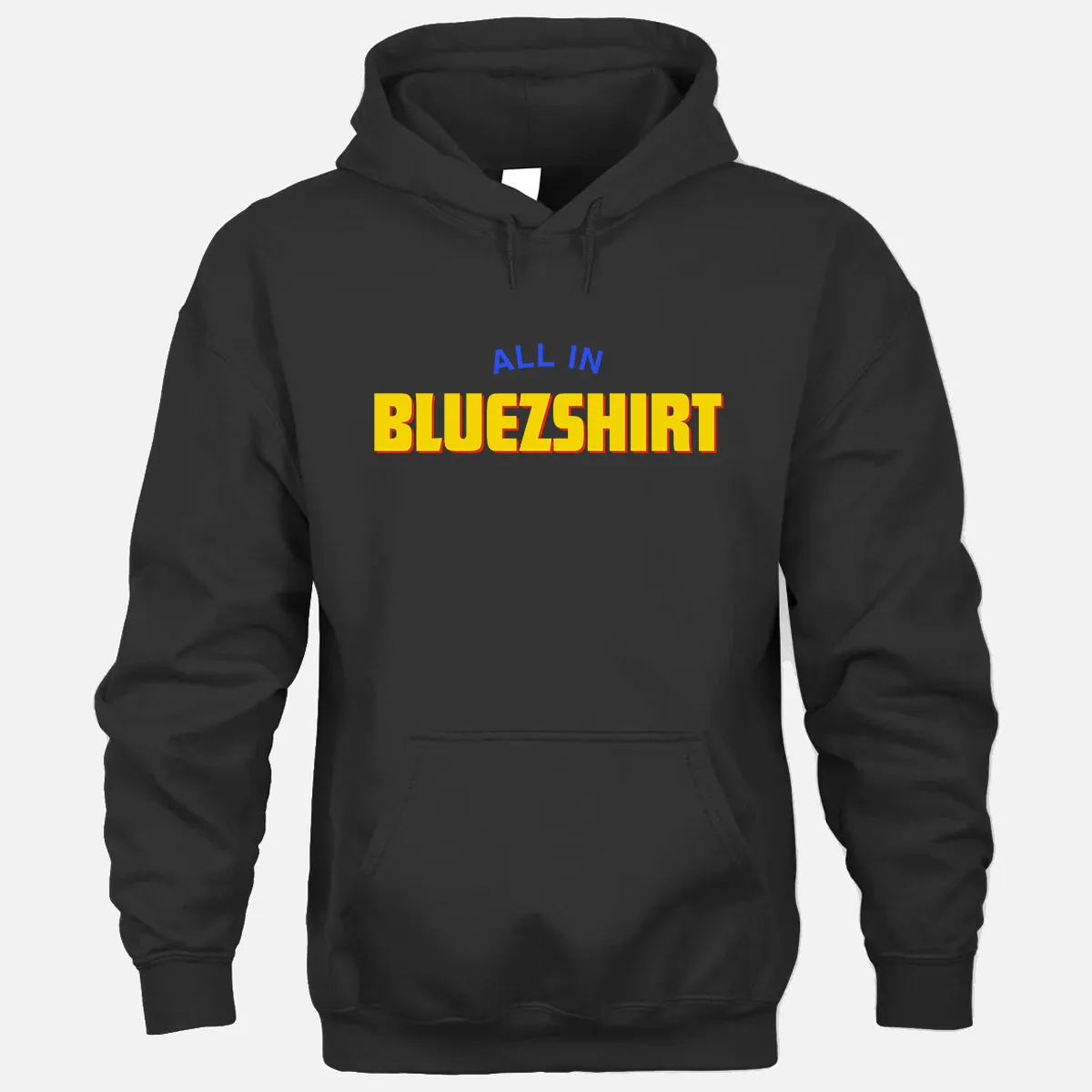 All In Bluezshirt Hoodie - Black